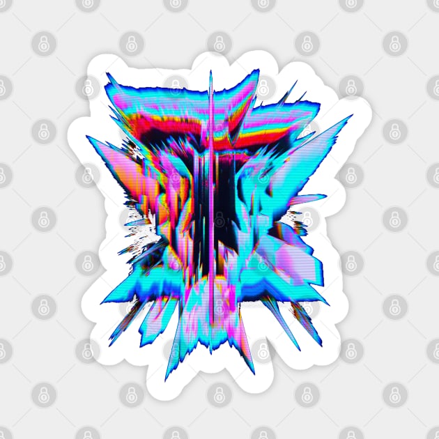 3D Glitch Sticker by PsychyPrincess